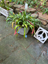 Set of Three light blue lighthouse pot feet to elevate planters off the ground for improved drainage