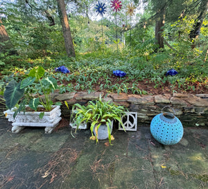 Peace Sign Breeze Block - Decorative concrete block for Wall Construction for passive cooling or as a single Garden Accent piece - Free Shipping
