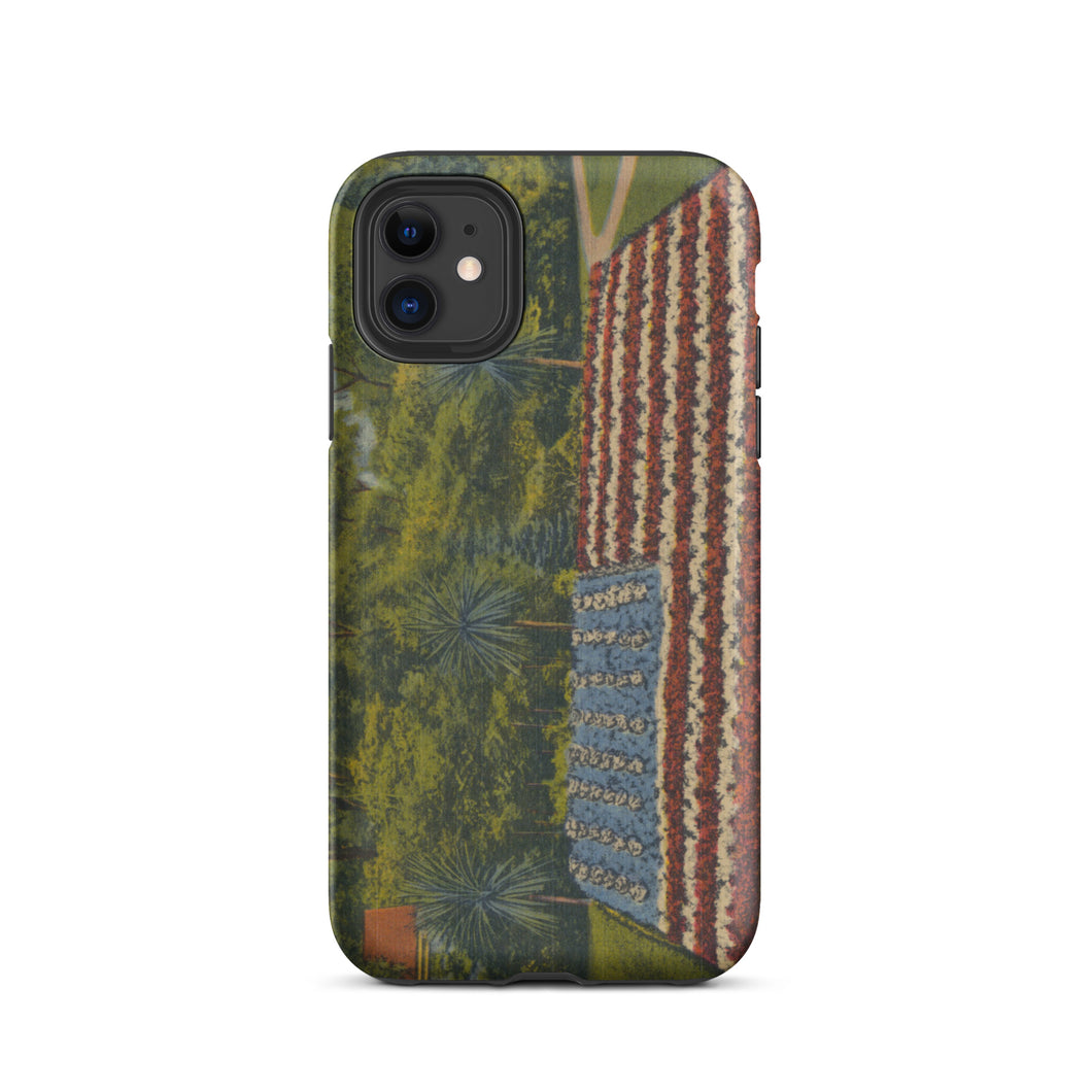 Tough Case for iPhone® - American Flag Garden