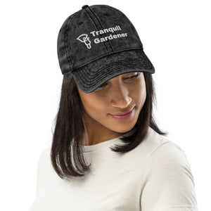 Vintage Cotton Twill Cap - White Lettering