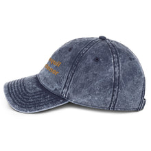 Vintage Cotton Twill Cap - Tranquil Gardener - Yellow Lettering