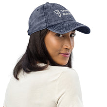 Vintage Cotton Twill Cap - White Lettering