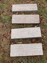 Faux Wood Rectangular Stepping Stone